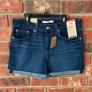 Levi’s Mid Length Cuffed Denim Shorts